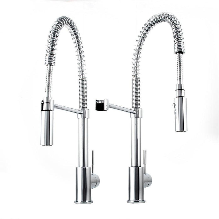 ZLINE Sierra Pull Down Spring Single Handle Kitchen Faucet in Chrome (SRA-KF-CH)