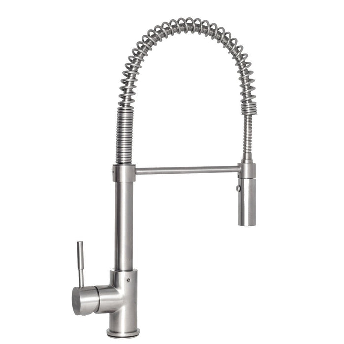 ZLINE Sierra Pull Down Spring Single Handle Kitchen Faucet in Brushed Nickel (SRA-KF-BN)