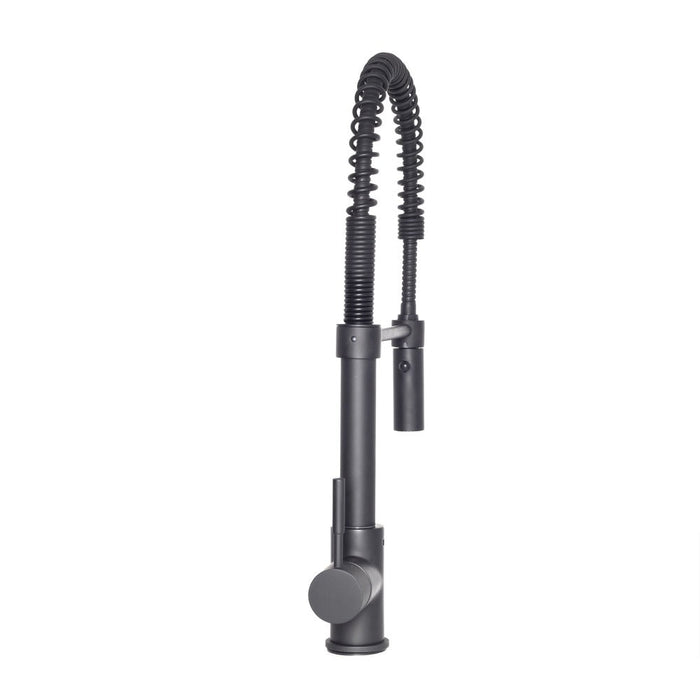 ZLINE Sierra Pull Down Spring Single Handle Kitchen Faucet in Matte Black (SRA-KF-MB)