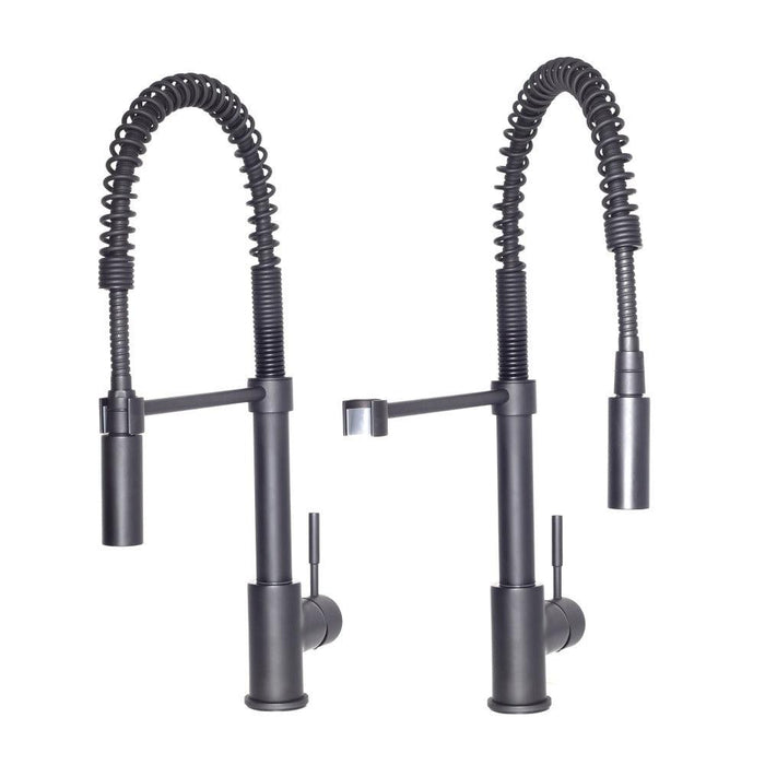 ZLINE Sierra Pull Down Spring Single Handle Kitchen Faucet in Matte Black (SRA-KF-MB)