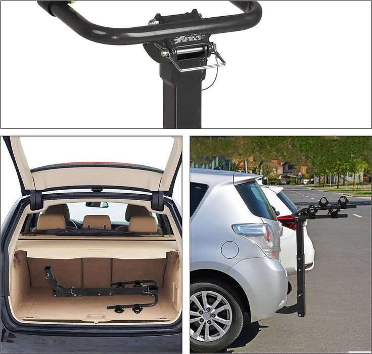 Hitch Bike Rack for 2 Bikes Foldable Bicycle Carrier for Car SUV with 2" Hitch Receiver