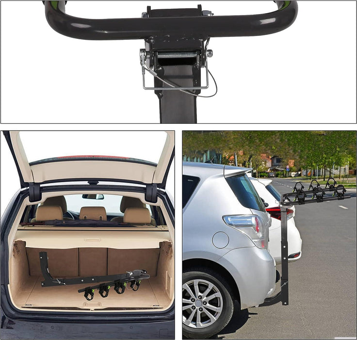 Hitch Bike Rack for 3 Bikes Foldable Bicycle Carrier for Car with 2" Hitch Receiver