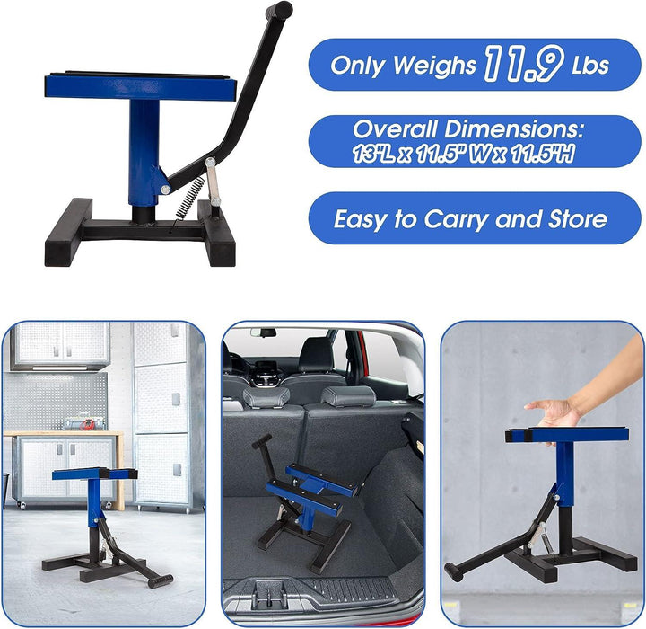 Height Adjustable Lifting Stand Motorcycle Dirt Bike Lift Repair Stand