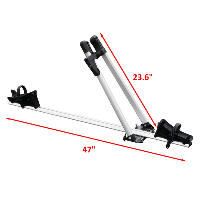 Upright Roof Mount Bike Rack Bicycle Carrier Universal Aluminum Bike Carrier with Safe Locking