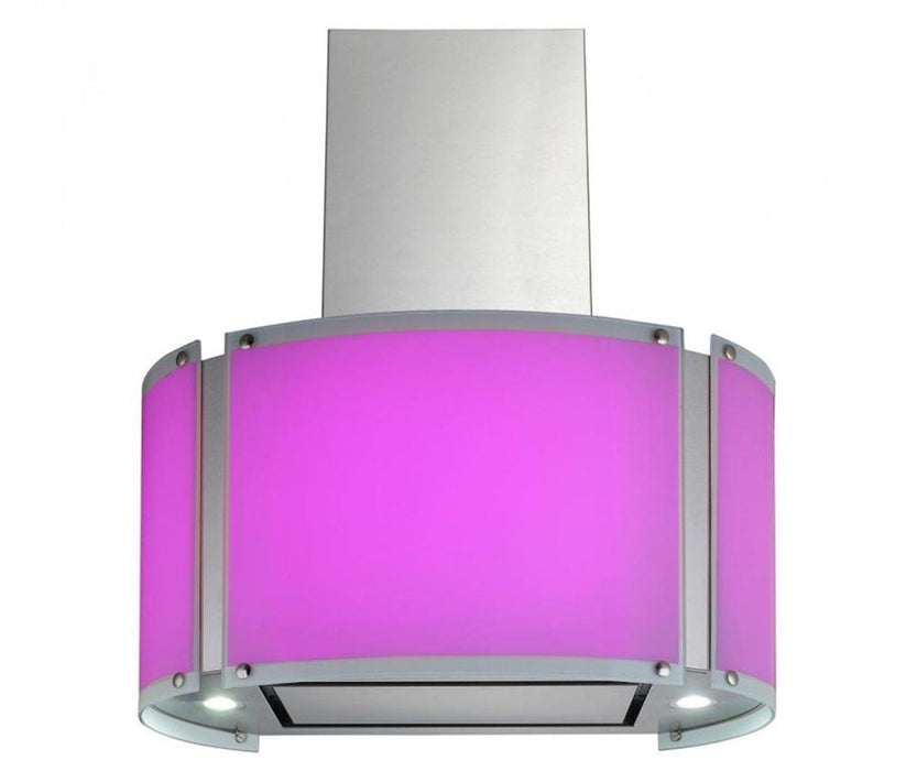 27 Inch 600 CFM Wall Mount Range Hood with Glass LED Panels - VICTORY SV900