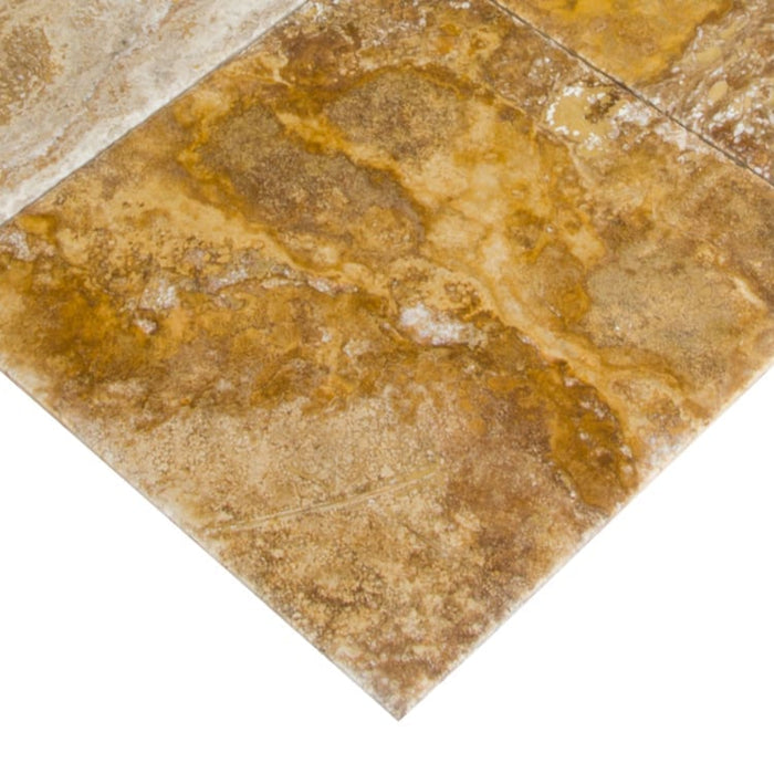 Scabos Travertine Tile Brushed and Chiseled Floor and Wall Tile - Livfloors Collection