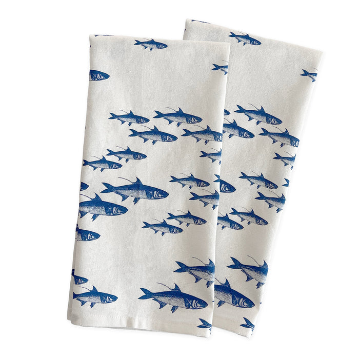 School of Fish Kitchen Towels, Set of 2