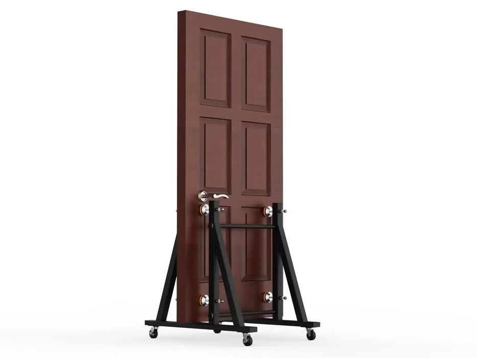 Showroom Display Rack with Wheel for Heavy-Duty Doors, Wood Slabs, and Tiles