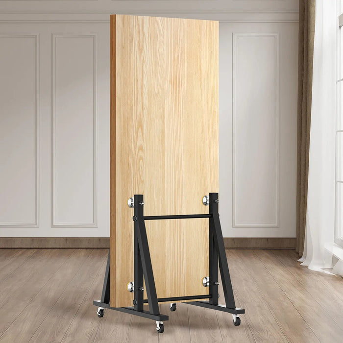 Showroom Display Rack with Wheel for Heavy-Duty Doors, Wood Slabs, and Tiles