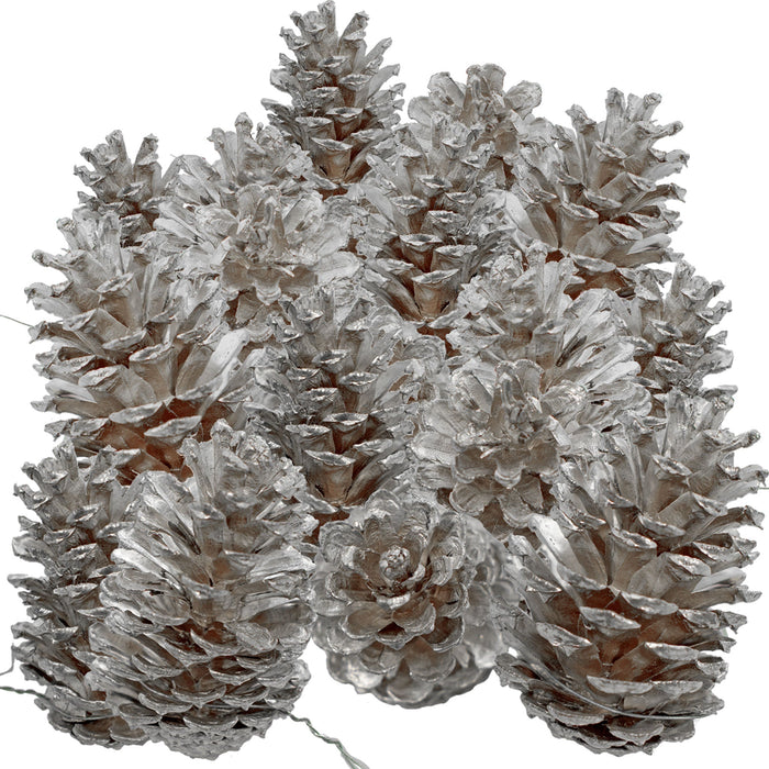 Silver Pine Cones