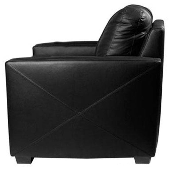 Silver Loveseat with San Antonio Spurs Team Commemorative Logo
