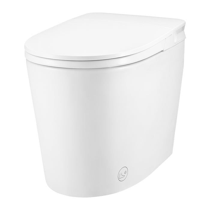 FORNO ACQUA Luxurious Smart Toilet. Includes Auto Flush, Powerful Flush, sleek tankless design Ideal for Powder Rooms.