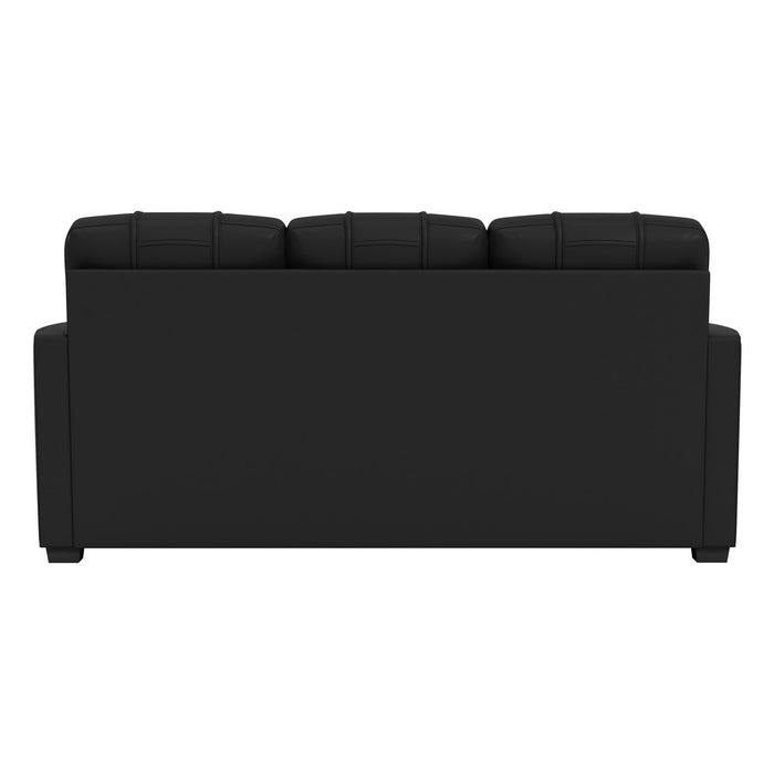 Silver Sofa with  All Elite Wrestling Dynamite White Logo
