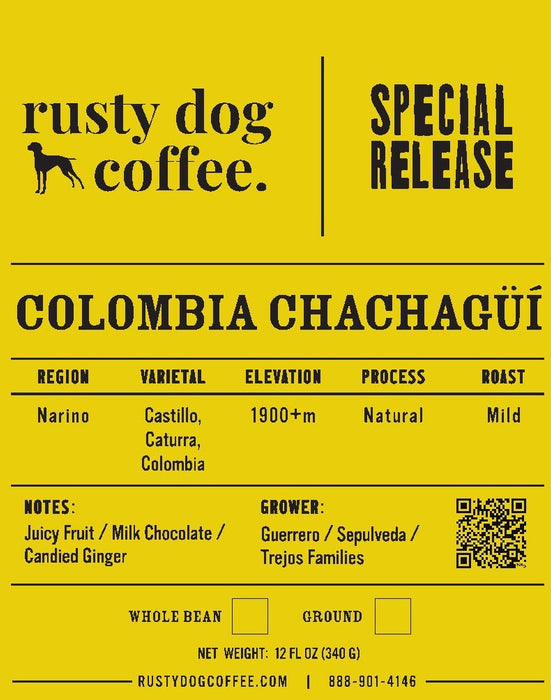 Colombia Chachagüí, Mild Roast - Special Release