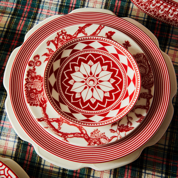 Newport Stripe Rimmed Dinner Plate