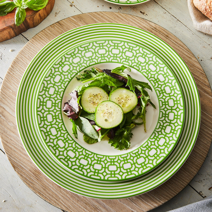 Newport Stripe Rimmed Dinner Plate