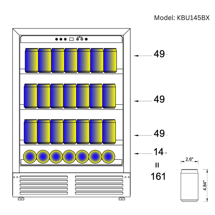 48-Inch Triple-Zone Wine & Beverage Center