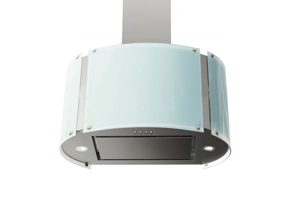 27 Inch 600 CFM Wall Mount Range Hood with Glass LED Panels - VICTORY SV900