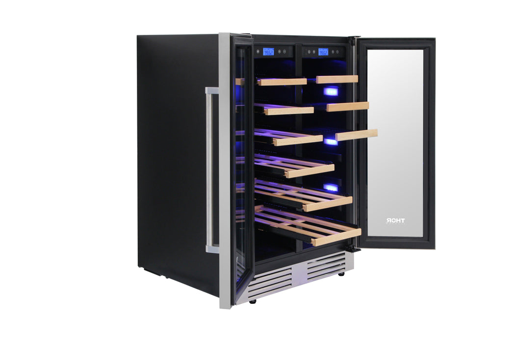 Thor Kitchen 24 in. 21 Bottle & 95-Can Wine Cooler, TBC2401DI