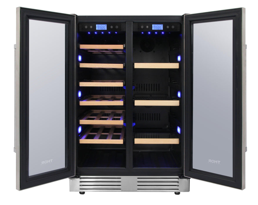 Thor Kitchen 24 in. 21 Bottle & 95-Can Wine Cooler, TBC2401DI