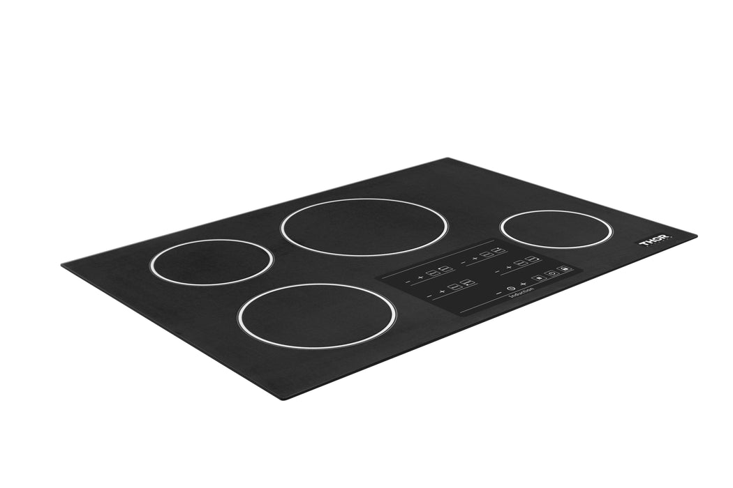 Thor Kitchen 30 in. Glass Induction Cooktop in Black with 4 Elements, TEC3001iC1