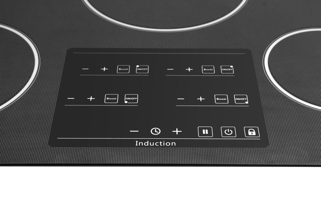 Thor Kitchen 30 in. Glass Induction Cooktop in Black with 4 Elements, TEC3001iC1