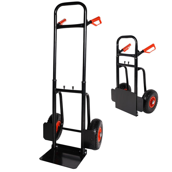 Hand Truck with Telescope Handle Dolly Cart Trolley Cart for Moving, 440lbs Capacity