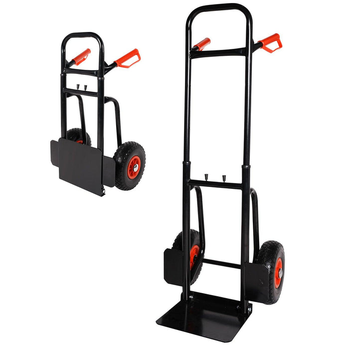 Hand Truck with Telescope Handle Dolly Cart Trolley Cart for Moving, 440lbs Capacity