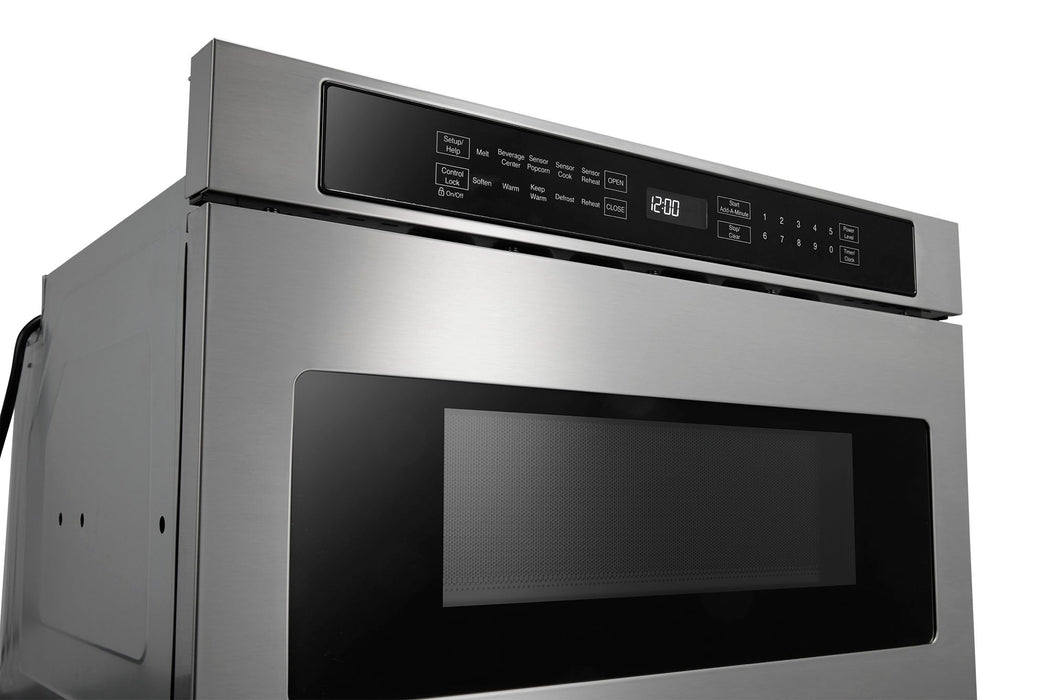 THOR Kitchen 24" 1.2 Cu. Ft. Microwave Drawer In Stainless Steel, TMD2401