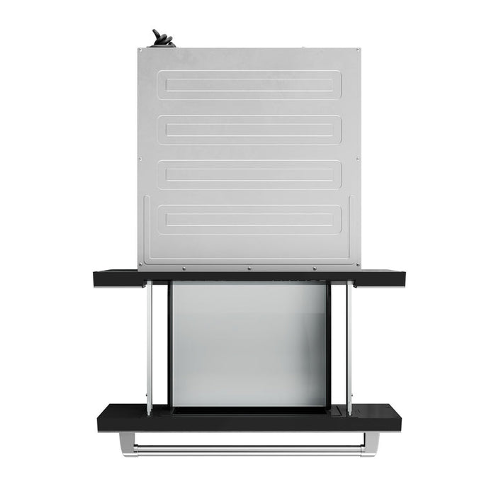 THOR Contemporary Package - 36" Electric Range, Range Hood, Refrigerator, Dishwasher, Microwave and Wine Cooler, THOR-AP-ARE36-C136