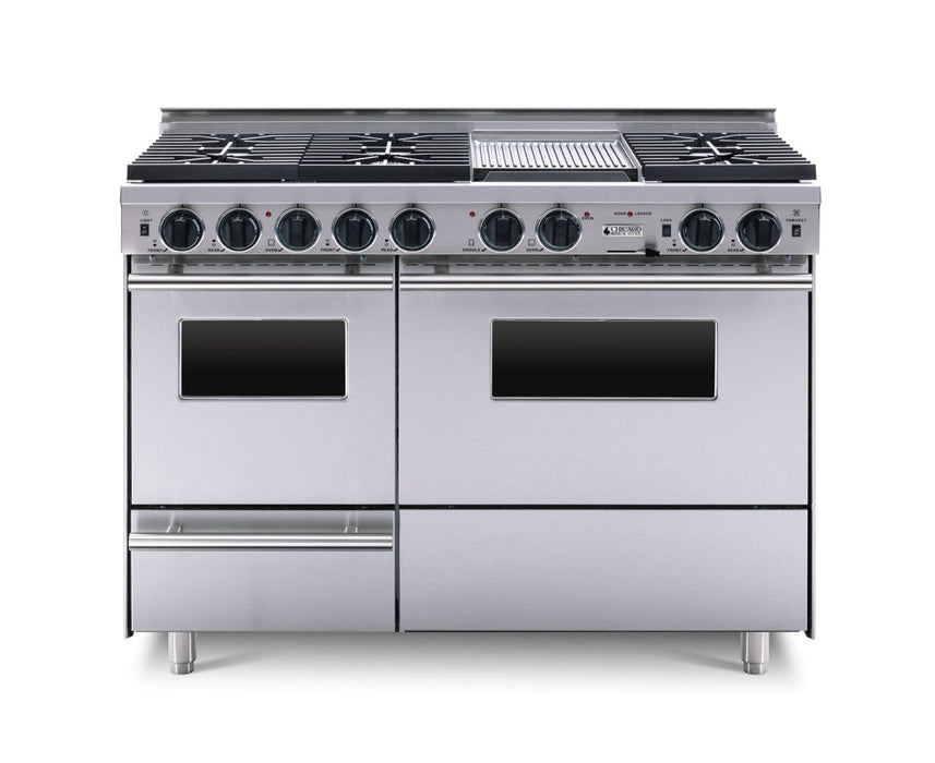 48” True Dual-Fuel Self-Cleaning Convection Range with Sealed Burners