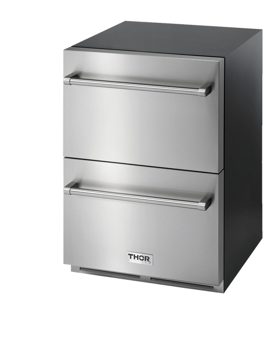 Thor Kitchen 24" 5.4 cu. ft. Indoor or Outdoor Refrigerator Drawer, TRF24U