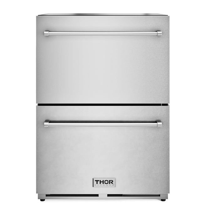 THOR Kitchen 24" Indoor or Outdoor Professional Freezer Drawer, TRZ24U