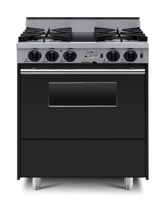 30” Dual-Fuel Self-Cleaning Convection Range - Open Burners