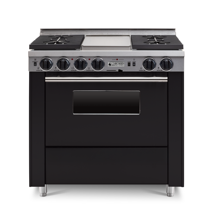 36” Dual-Fuel Self-Cleaning Convection Range - Sealed Burners