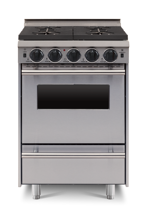 24” LP All-Gas Convection Range - Open Burners