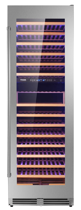 Thor Kitchen 24 in. 162 Bottle Dual Zone Wine Cooler, TWC2403DI