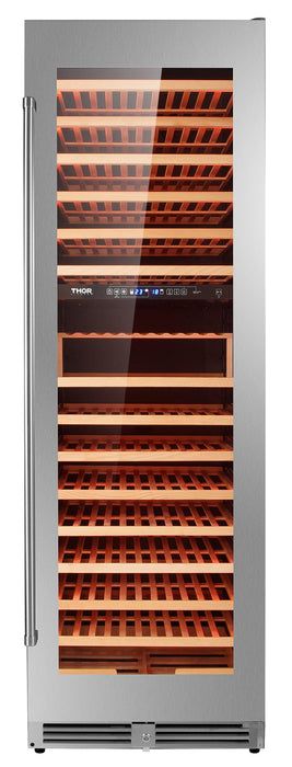 Thor Kitchen 24 in. 162 Bottle Dual Zone Wine Cooler, TWC2403DI