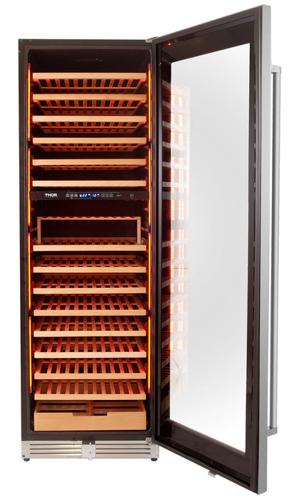 Thor Kitchen 24 in. 162 Bottle Dual Zone Wine Cooler, TWC2403DI