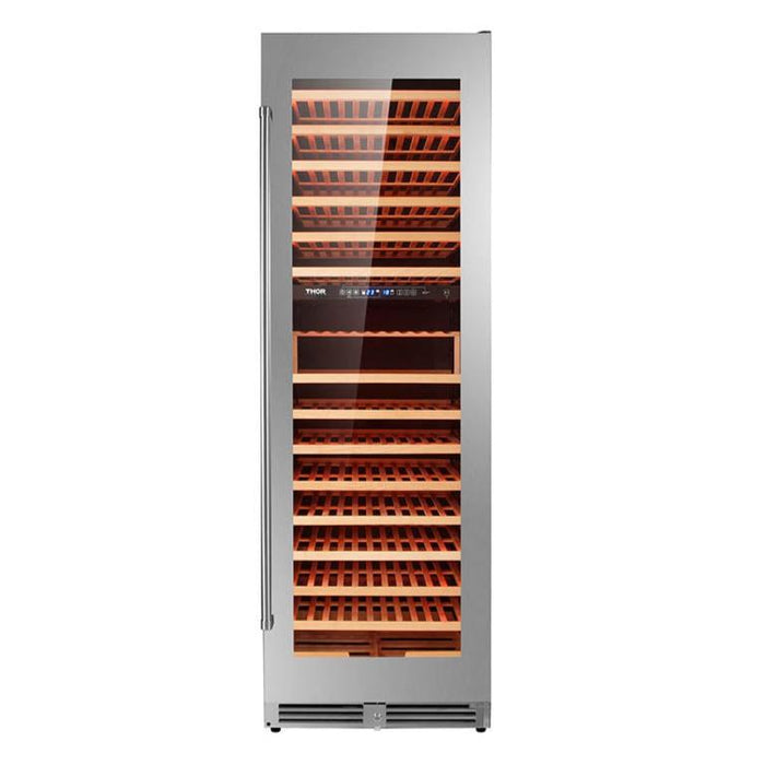 THOR Kitchen 24 in. 162 Bottle Dual Zone Wine Cooler, TWC2403DI