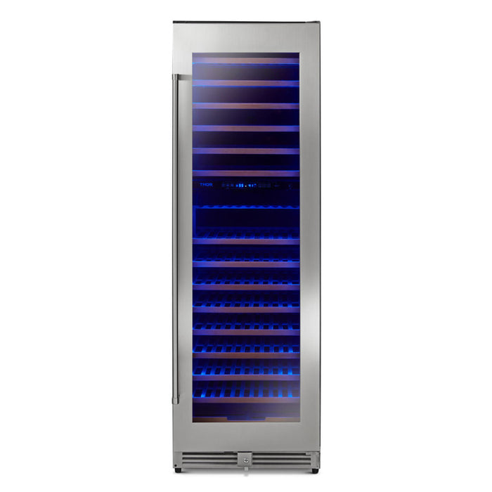 THOR Kitchen 24 in. 162 Bottle Dual Zone Wine Cooler, TWC2403DI
