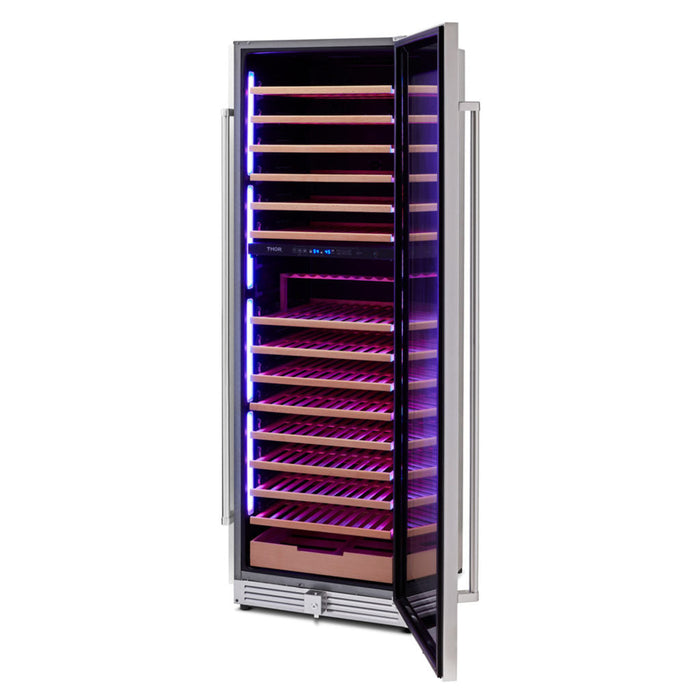 THOR Kitchen 24 in. 162 Bottle Dual Zone Wine Cooler, TWC2403DI