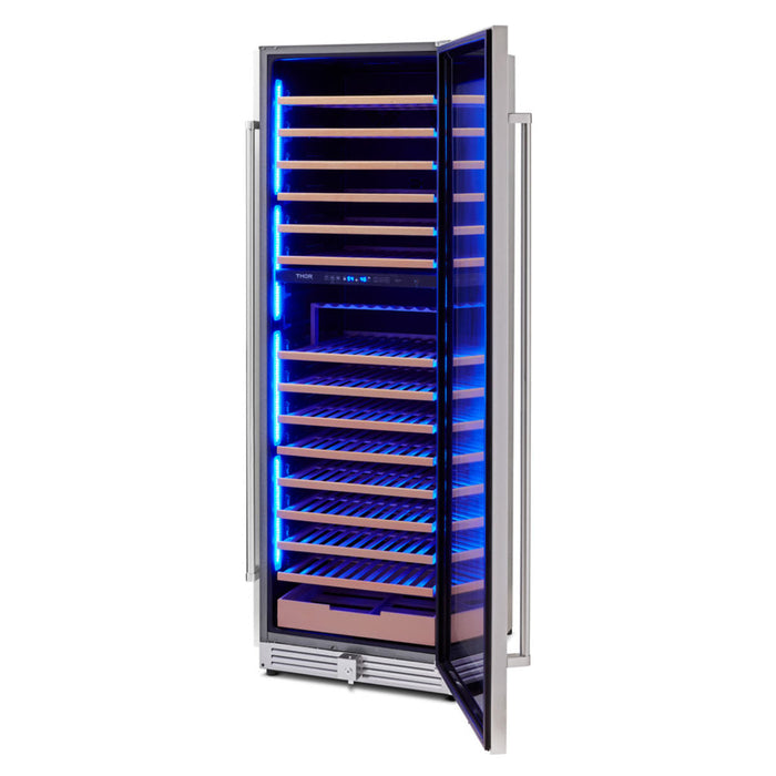 THOR Kitchen 24 in. 162 Bottle Dual Zone Wine Cooler, TWC2403DI