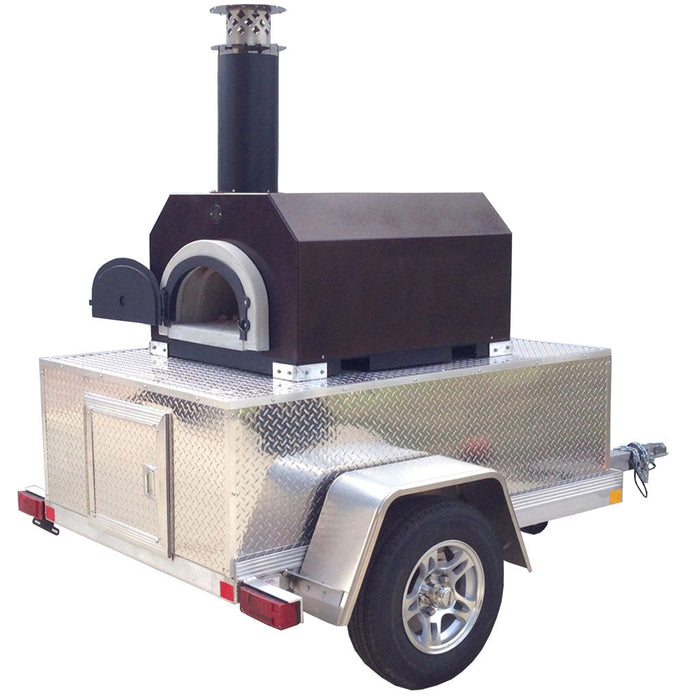 CBO 750 Tailgater | Wood Fired Pizza Oven Trailer | 38" X 28" cooking surface | 2-3 - 10" pizzas at a time | 50-60 pizzas an hour