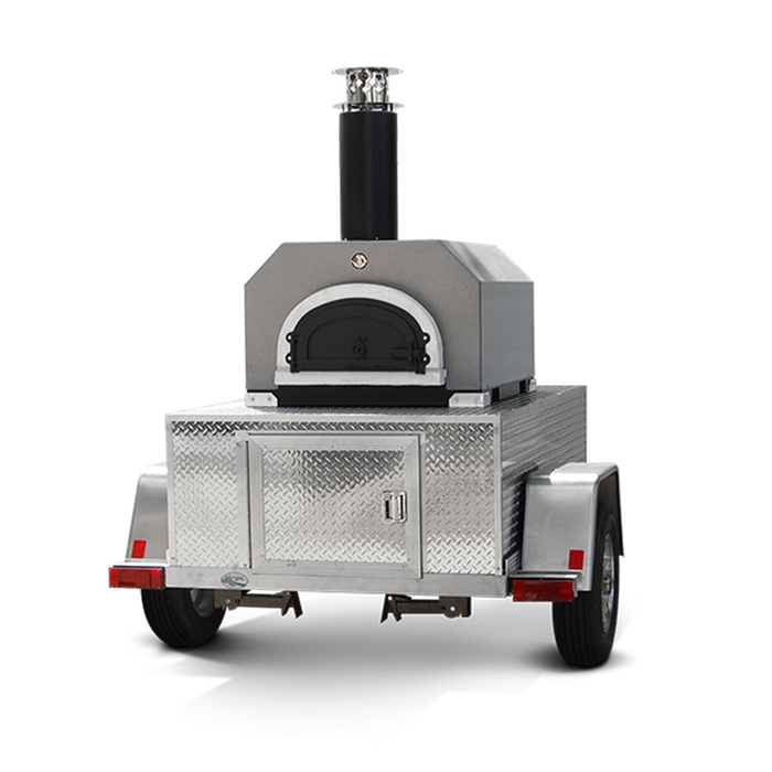 CBO 750 Tailgater | Wood Fired Pizza Oven Trailer | 38" X 28" cooking surface | 2-3 - 10" pizzas at a time | 50-60 pizzas an hour