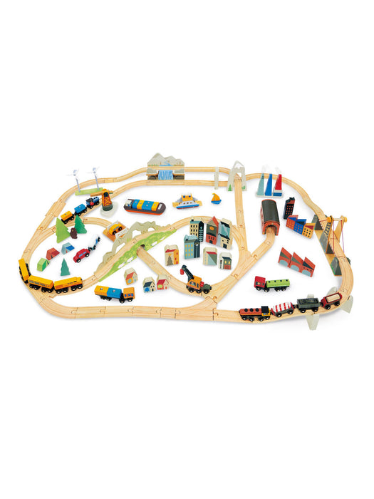 Tender Leaf Toys Mountain View Train Set