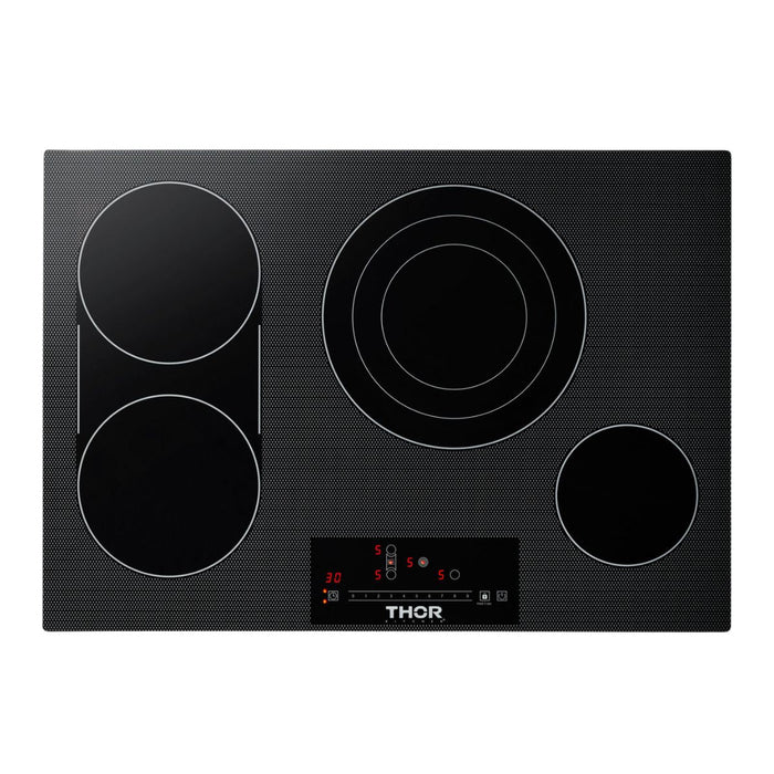 Thor Kitchen 30 In. Professional Electric Cooktop With 4 Burners in Black, TEC30