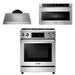 THOR Kitchen Package - 30 In. Gas Range, Range Hood, Microwave Drawer, AP-TRG3001LP-C-4