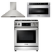 THOR Kitchen Package - 30 In. Propane Gas Range, Range Hood, Microwave Drawer, AP-TRG3001LP-5
