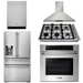 THOR Kitchen Package - 30" Wall Oven, 36" Cooktop, Range Hood, Refrigerator with Water and Ice Dispenser, Dishwasher, AP-HEW3001-DC-36-3